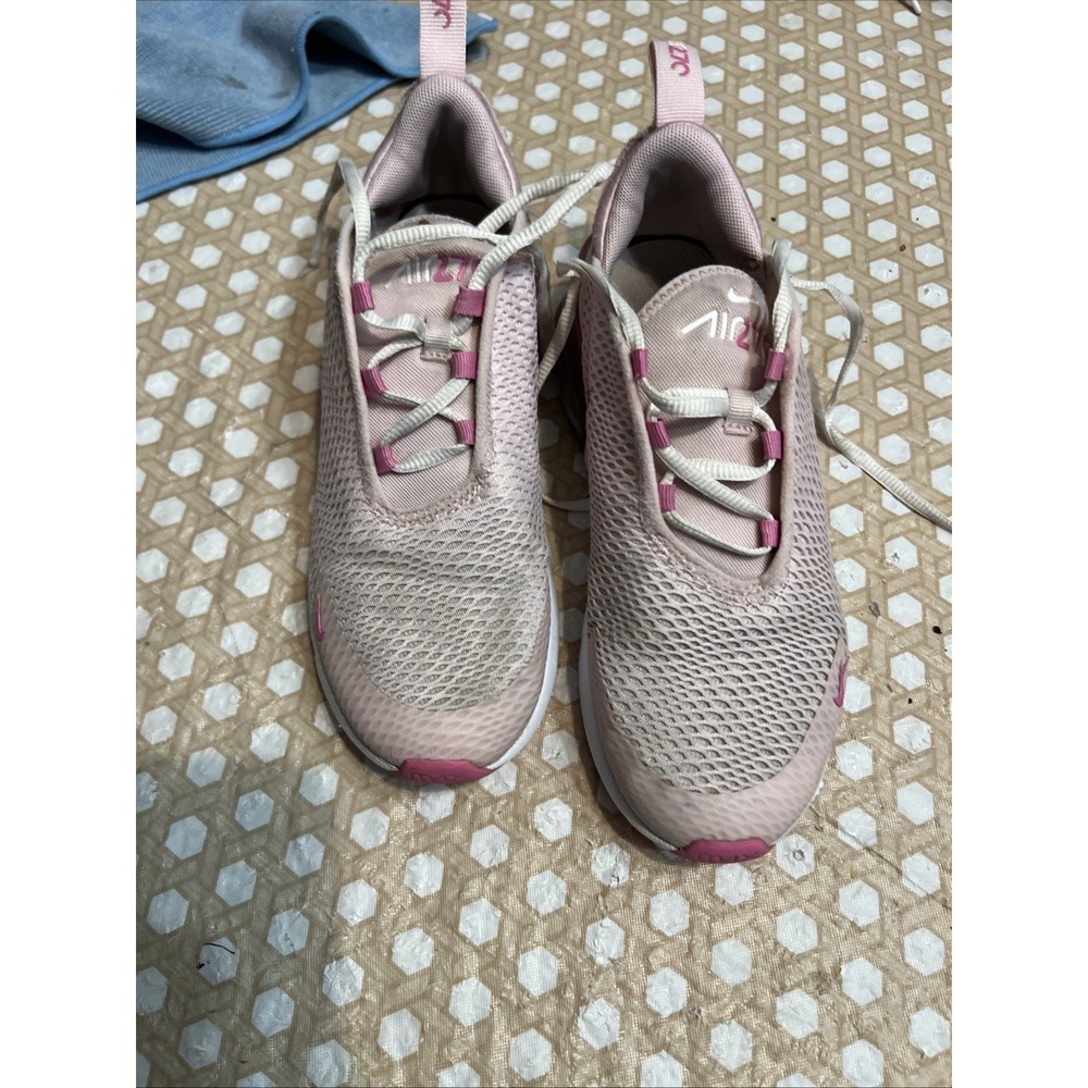 Nike AirMax 270 White Pink Size 3Y Sneaker Tennis Shoe Athletic IB4436–663